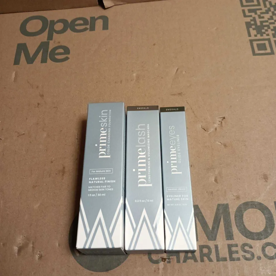 3 X PRIME PROMETICS ITEMS TO INCLUDE PRIMESKIN, PRIMEEYES ETC
