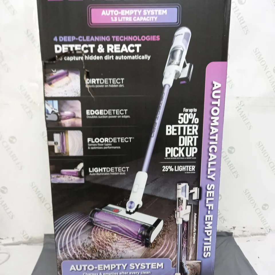 BOXED SHARK DETECT PRO 1.3L AUTO EMPTY VACUUM CLEANER IW3510UK - COLLECTION ONLY