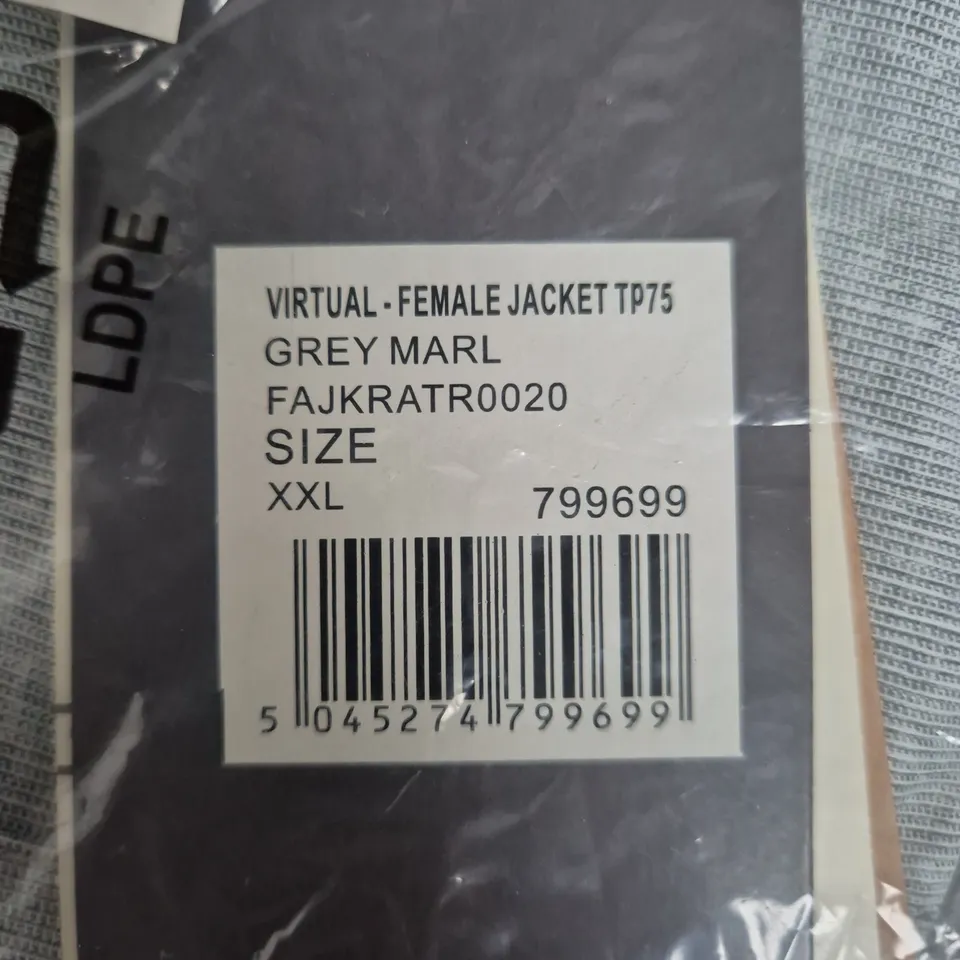 TRESPASS VIRTUAL FEMALE JACKET TP75, GREY MARL, XXL