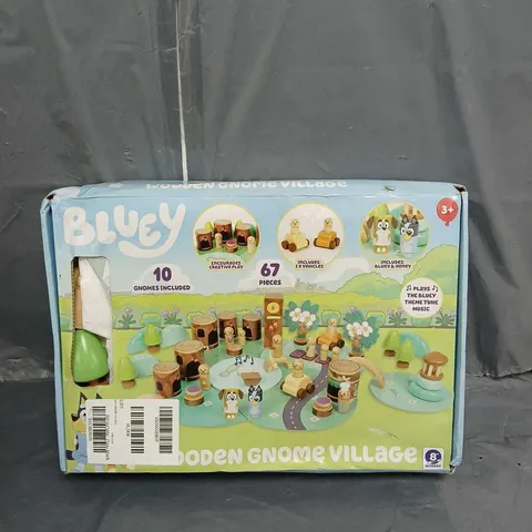 BOXED BLUEY WOODEN GNOME VILLAGE