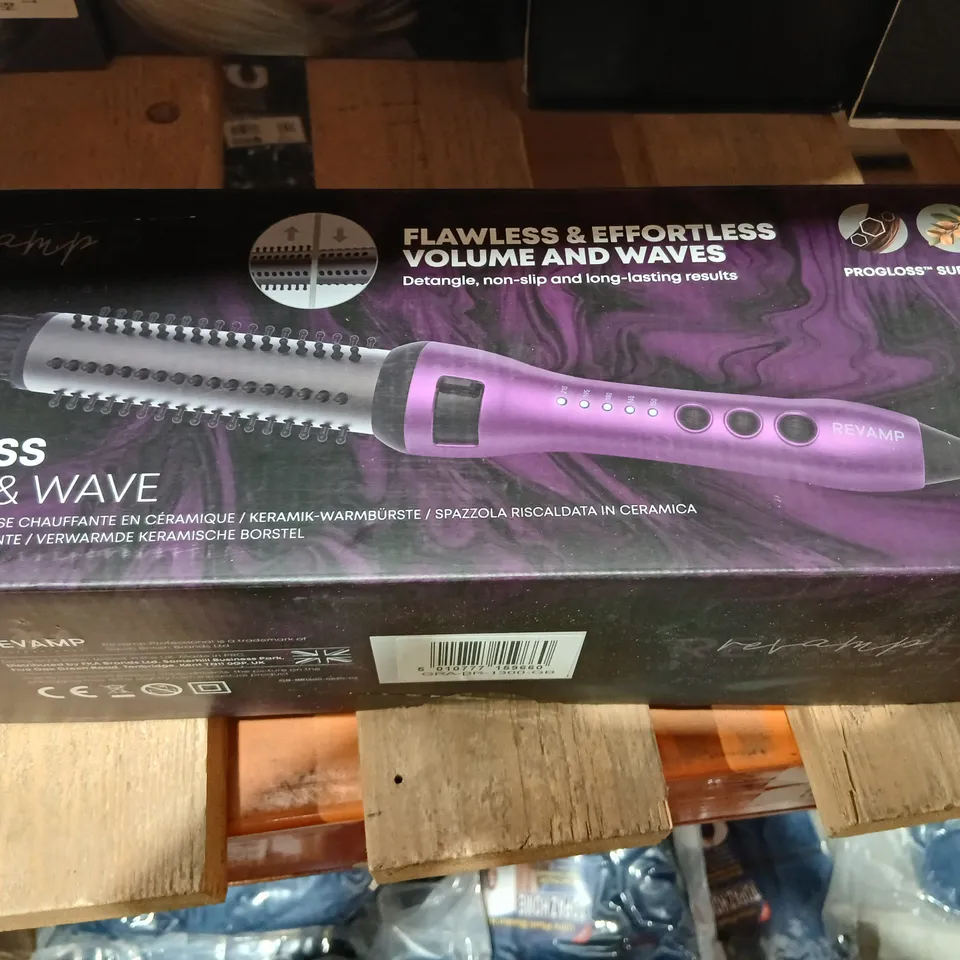 BOXED REVAMP PROGLOSS VOLUME & WAVE HOT CERAMIC BRUSH