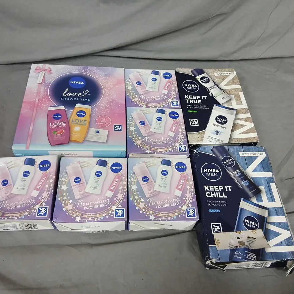 APPROXIMATELY 8 ASSORTED NIVEA COSMETIC GIFT SETS
