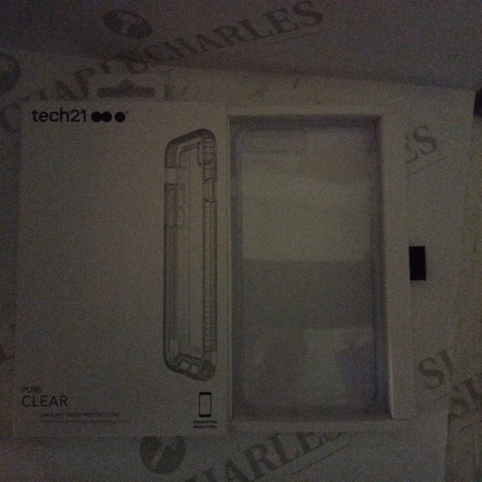 APPROXIMATELY 74 BRAND NEW TECH21 PURE CLEAR 2M/6.6FT DROP PROTECTION PHONE CASES FOR IPHONE 7 PLUS / 8 PLUS