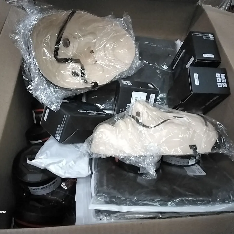 PALLET OF ASSORTED ITEMS INCLUDING MONEY HEIST MASK, HALLOWEEN MASK, EASTER BALLOON SET, DOG AIRTAG COLLAR, HAIR WAX, ESPON INK CARTRIDGES 