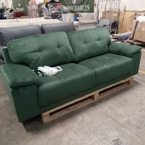 KANSAS 3 SEATER SOFA, MOSS GREEN CLASSIC VELVET