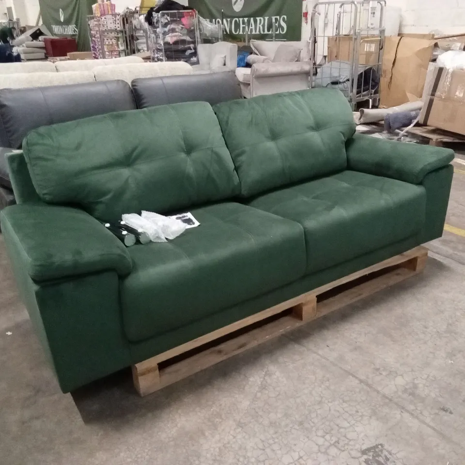 KANSAS 3 SEATER SOFA, MOSS GREEN CLASSIC VELVET