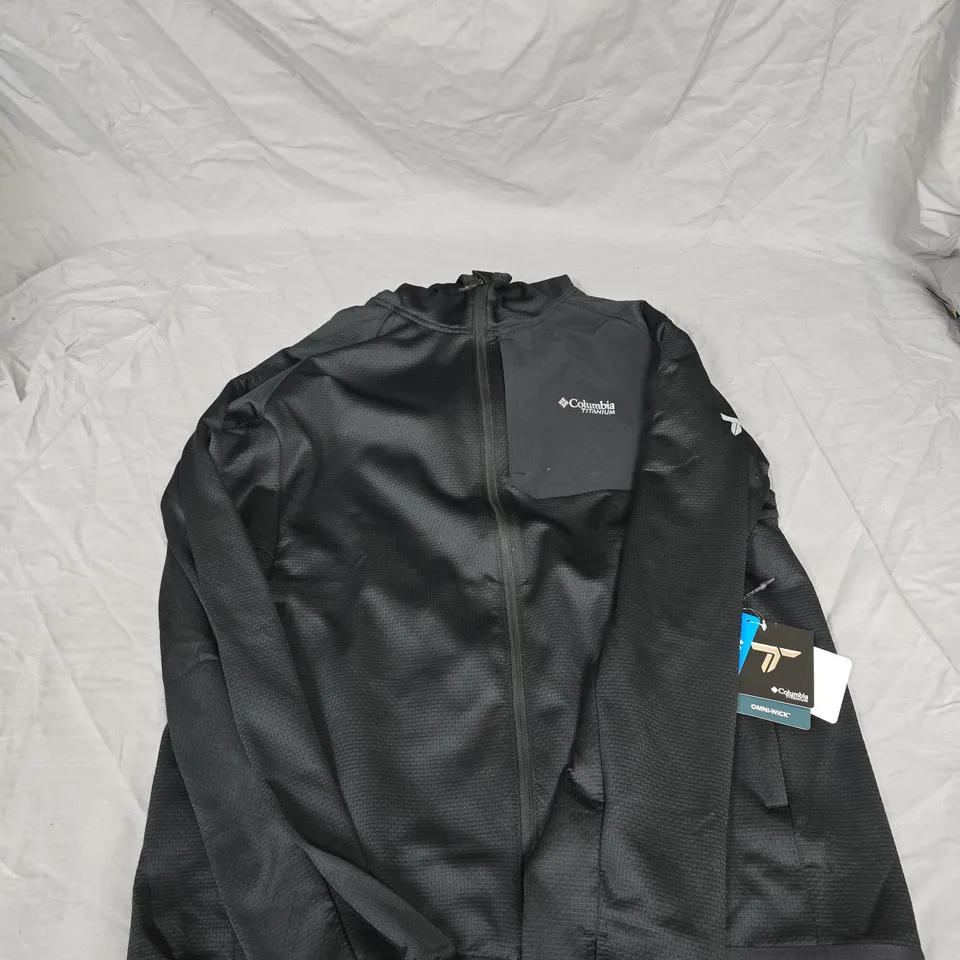 COLUMBIA TITANIUM OMNI-WICK JACKET – MEN'S XL, BLACK