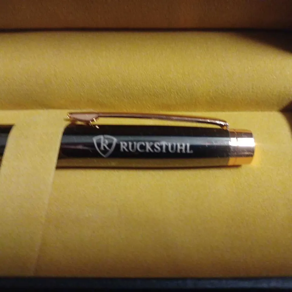 RUCKSTUHL STAINLESS STEEL LUXURY PEN IN GIFT BOX