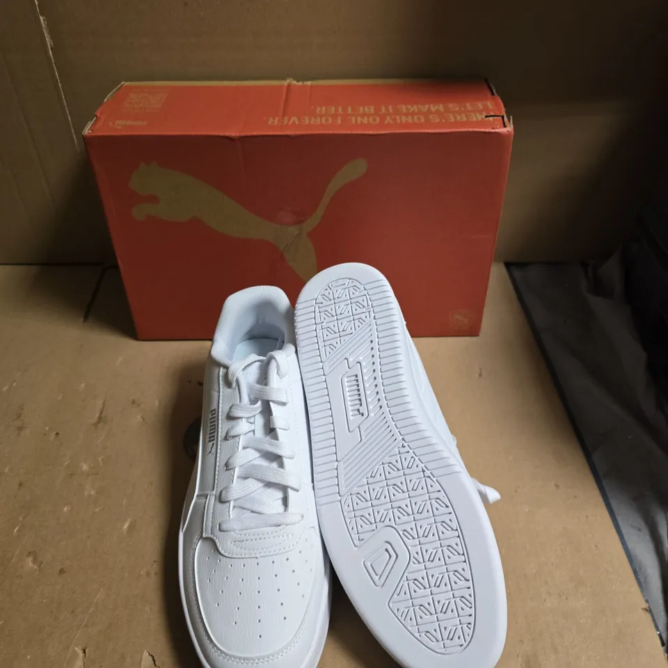 PUMA WHITE SNEAKERS – BOXED - UK SIZE 10