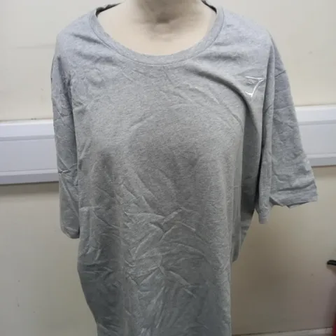 GYMSHARK LIGHT GREY T-SHIRT SIZE XXXL 