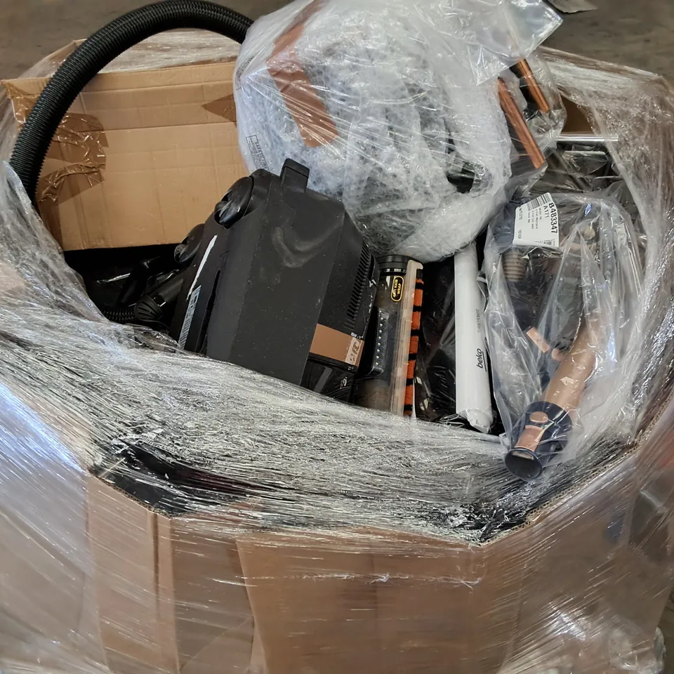 PALLET OF APPROXIMATELY 21 UNPROCESSED RAW RETURN HOUSEHOLD AND ELECTRICAL GOODS TO INCLUDE;