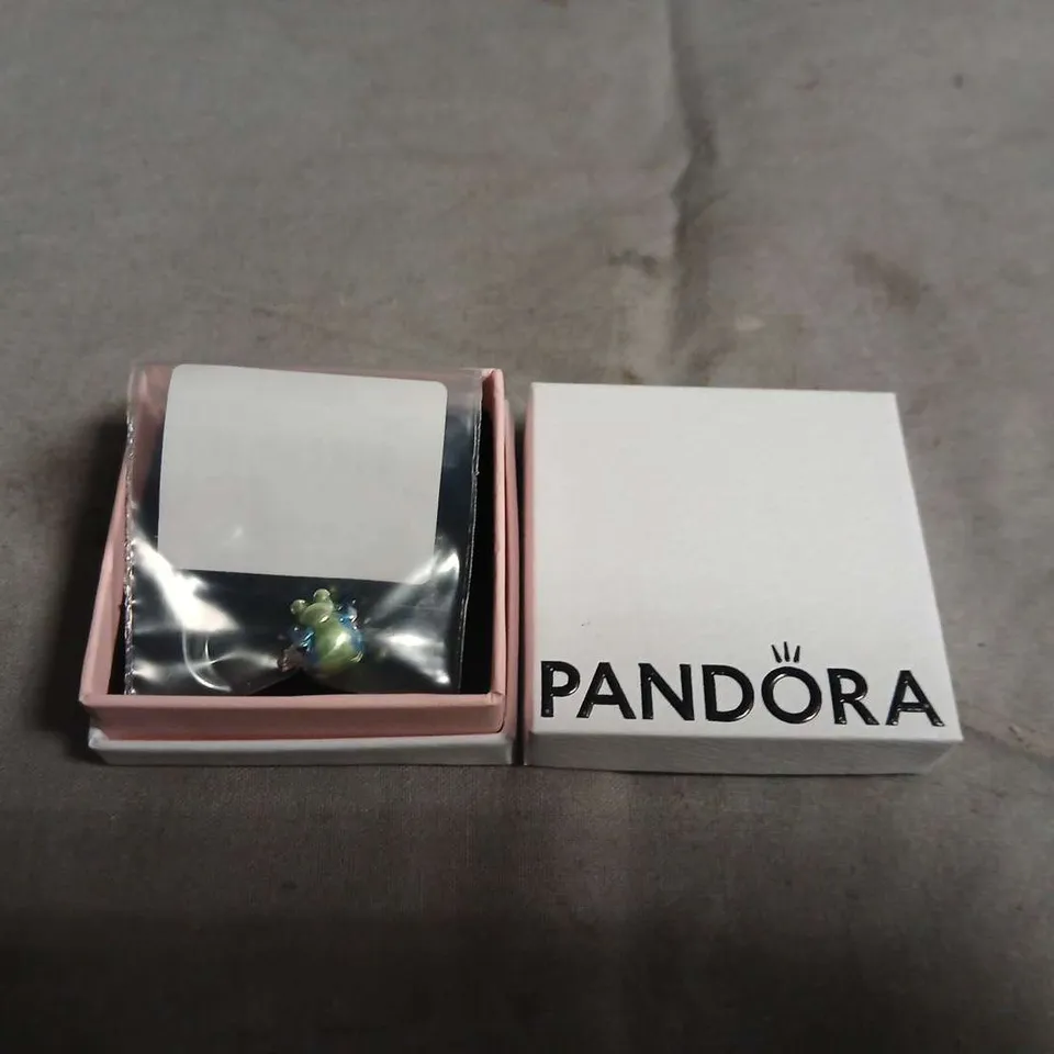 PANDORA BEAD CHARM – GREEN/BLUE (BOXED)