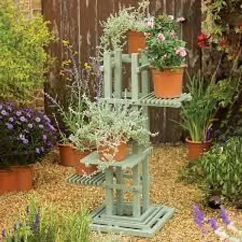 BOXED NORFOLK LEISURE FLORENITY VERDI PLANT STAND - GREEN (1 BOX)