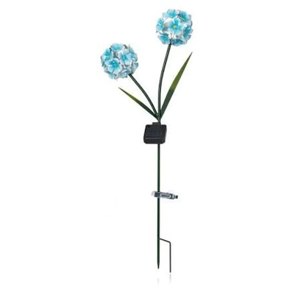 GARDEN STORIES BLUE HYDRANGEA STAKE LIGHT
