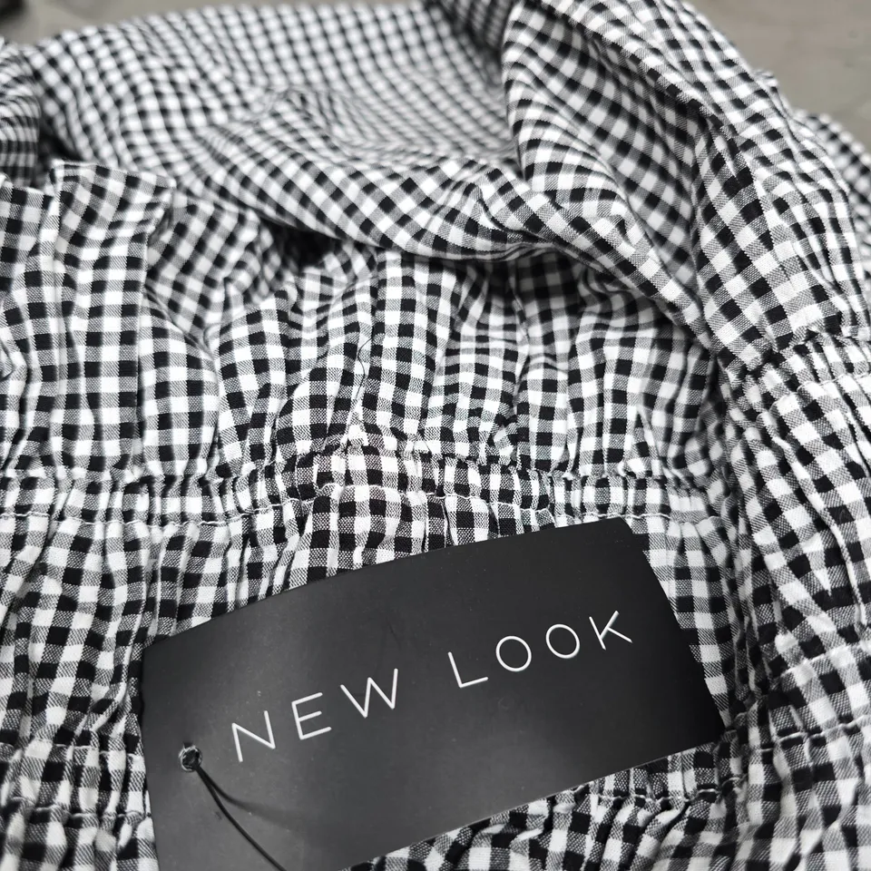 NEW LOOK WOMEN'S GINGHAM CHECK SKIRT – UK 14