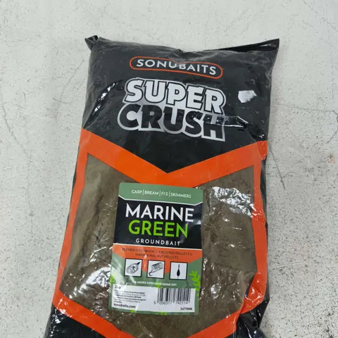 SONUBAITS SUPER CRUSH MARINE GREEN GROUNDBAIT - 2KG