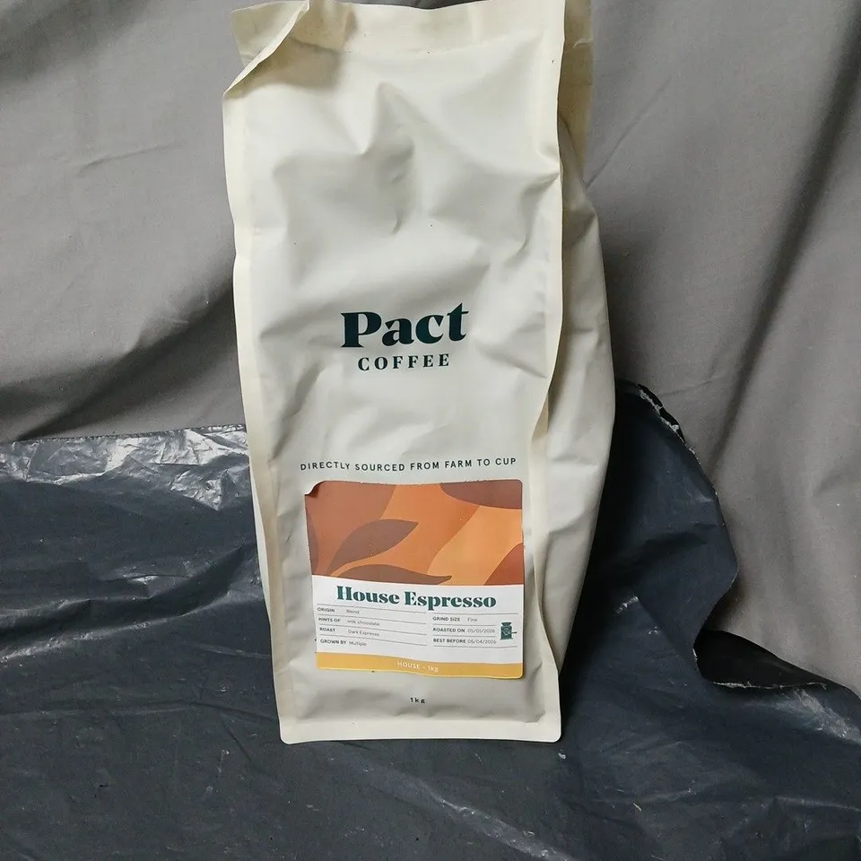 PACT COFFEE HOUSE ESPRESSO 1KG