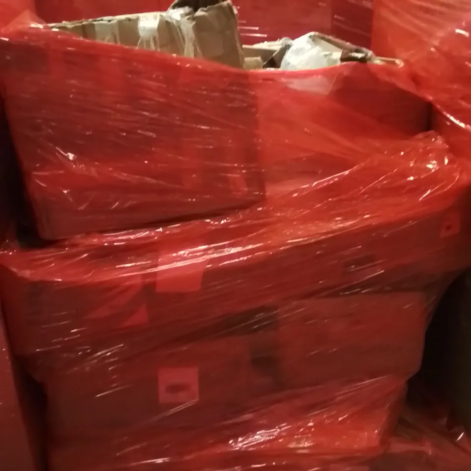 PALLET OF ASSORTED HOUSEHOLD GOODS AND PRODUCTS TO INCLUDE;FLOOR TILES,RETRACTABLE SAFETY GATE,EXERCISE BIKE