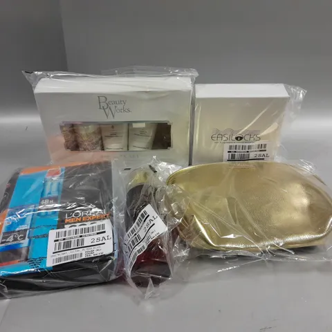 APPROXIMATELY FIVE ASSORTED FRAGRANCES AND COSMETICS ITEMS TO INCLUDE EASILOCKS, L'OREAL AND BEAUTY WORKS