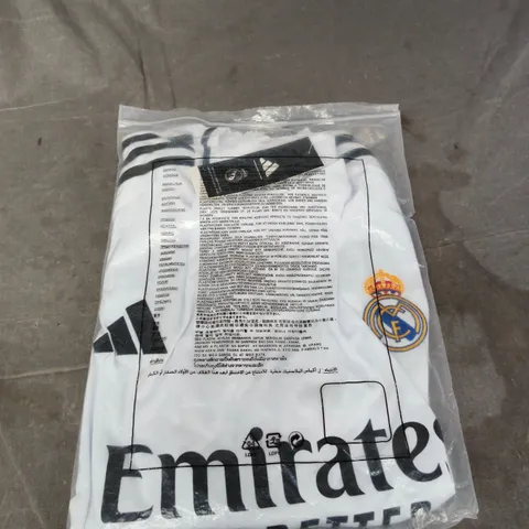 BAGGED REAL MADRID FC HOME JERSEY - SIZE XLARGE 