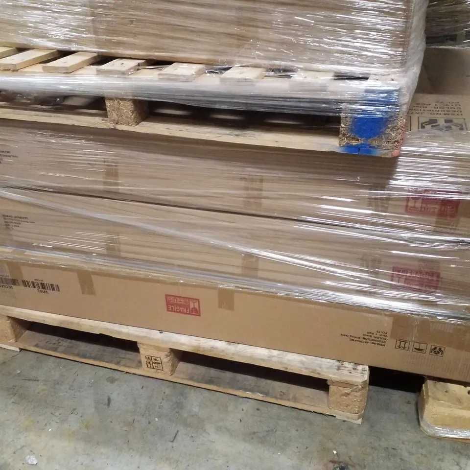 PALLET CONTAINING 3 BLACK DINING TABLE