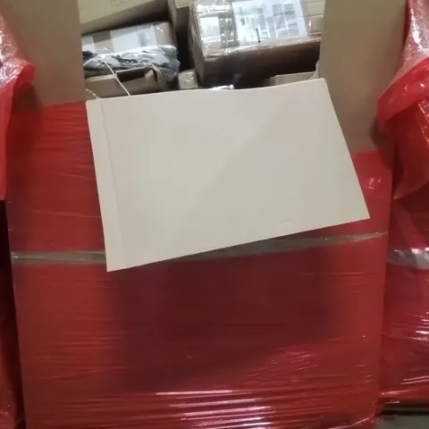 PALLET CONTAINING VARIOUS ASSORTED ITEMS TO INCLUDE:MAKEUP MIRROR, LED LIGHT,WATER PILLOW,WREATH, PICTURE FRAME, KIDS PIANO AND OTHER ASSORTED ITEMS...