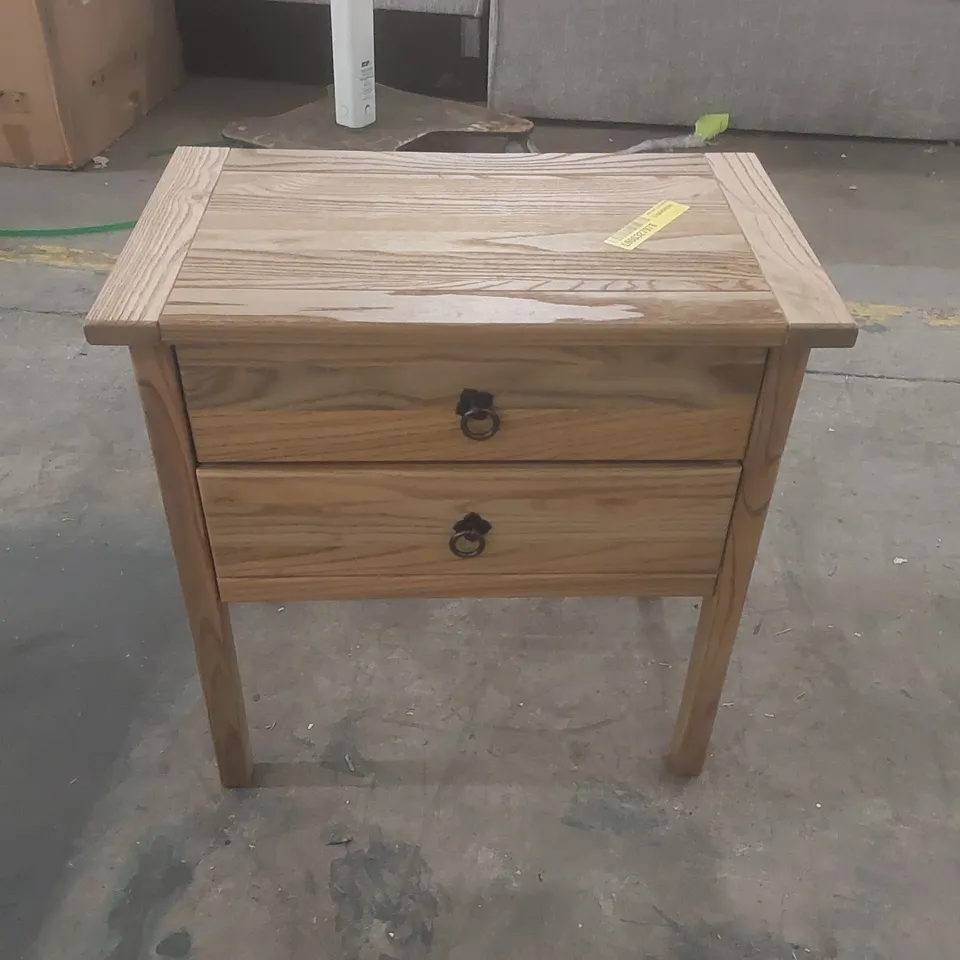 DESIGNER 2-DRAWER BEDSIDE CABINET