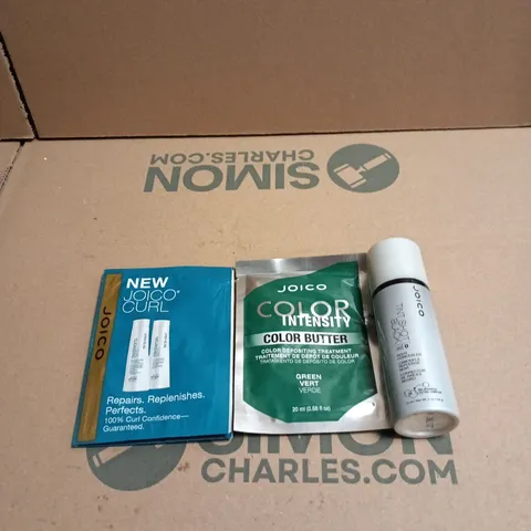 APPROXIMATELY 34 X ASSORTED JOICO HAIR CARE PRODUCTS TO INCLUDE TINT SHOT BLACK ROOT CONCEALER, JOICO CURL ETC