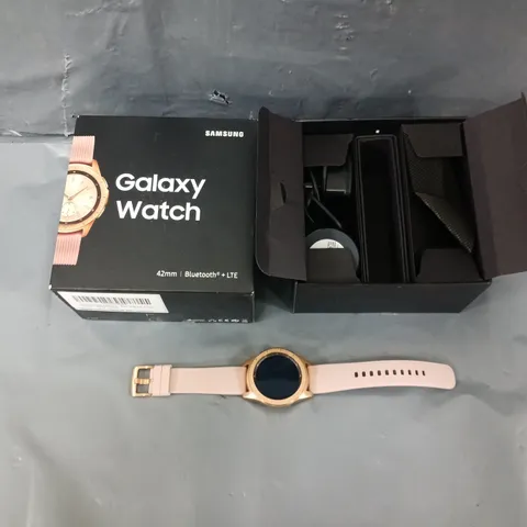 BOXED SAMSUNG GALAXY WATCH 42MM ROSE GOLDEN 