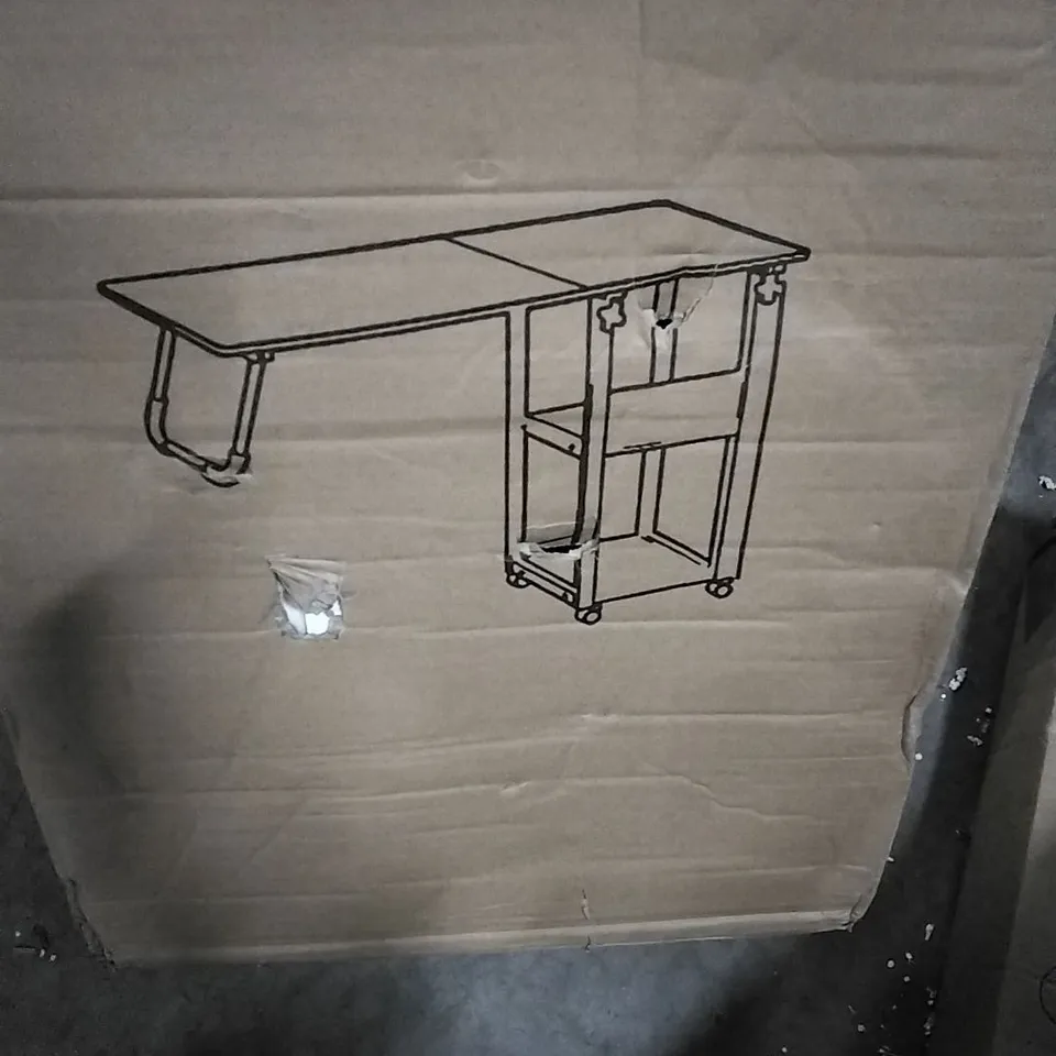 BOXED LIVING AND HOME COMPUTER TABLE 