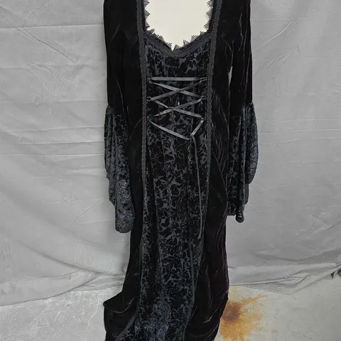 TIGER DRESS IN BLACK VELVET SIZE UNSPECIFIED