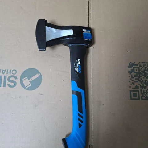 US PRO 1KG SPLITTING AXE WITH FIBREGLASS HANDLE