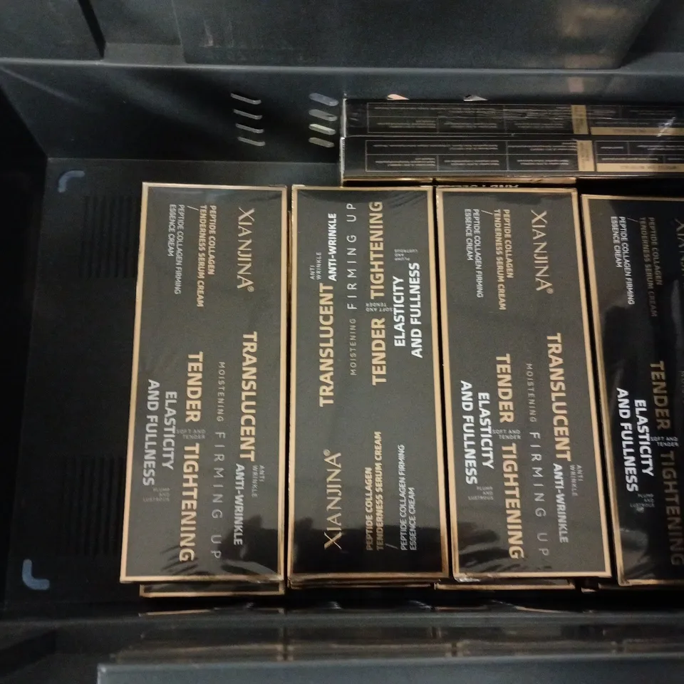 TOTE OF APPROXIMATELY 15 SEALED XIA NJINA PEPTIDE COLLAGEN TENDERNESS SERUM CREAMS - 5ML PER BOX