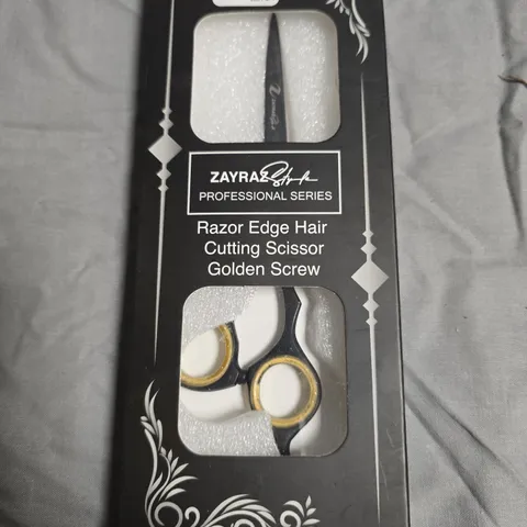 APPROXIMATELY 20 ZAYRAZ STYLE RAZOR EDGE HAIR CUTTING SCISSORS – PROFESSIONAL SERIES, GOLDEN SCREW