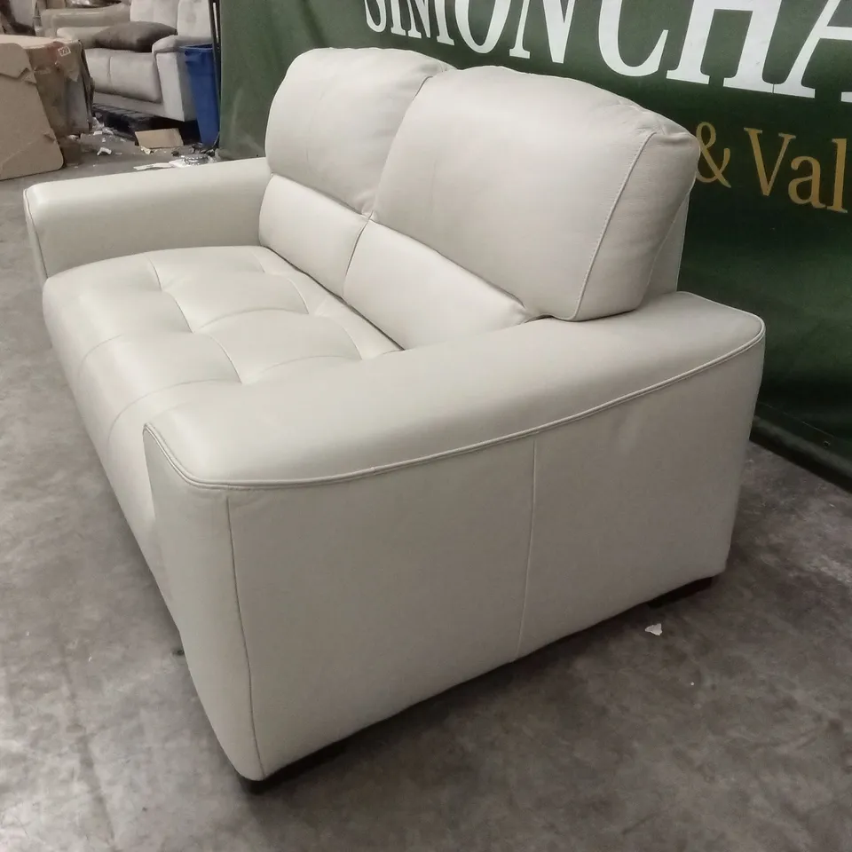 QUALITY DESIGNER ITALIAN MADE MARCOS 2 SEATER LEATHER LOVESEAT SOFA