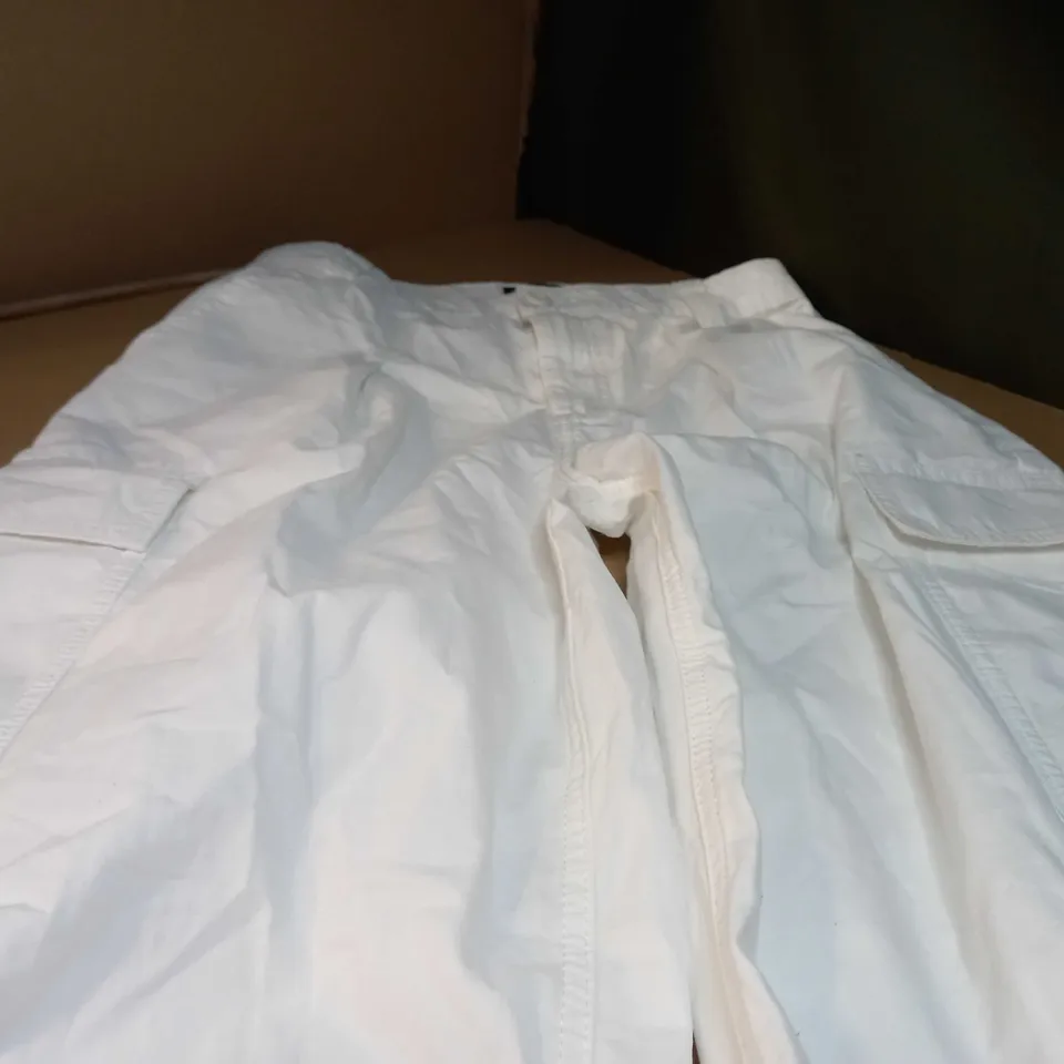 ASOS WHITE WOMENS CARGO TROUSERS - SIZE 12