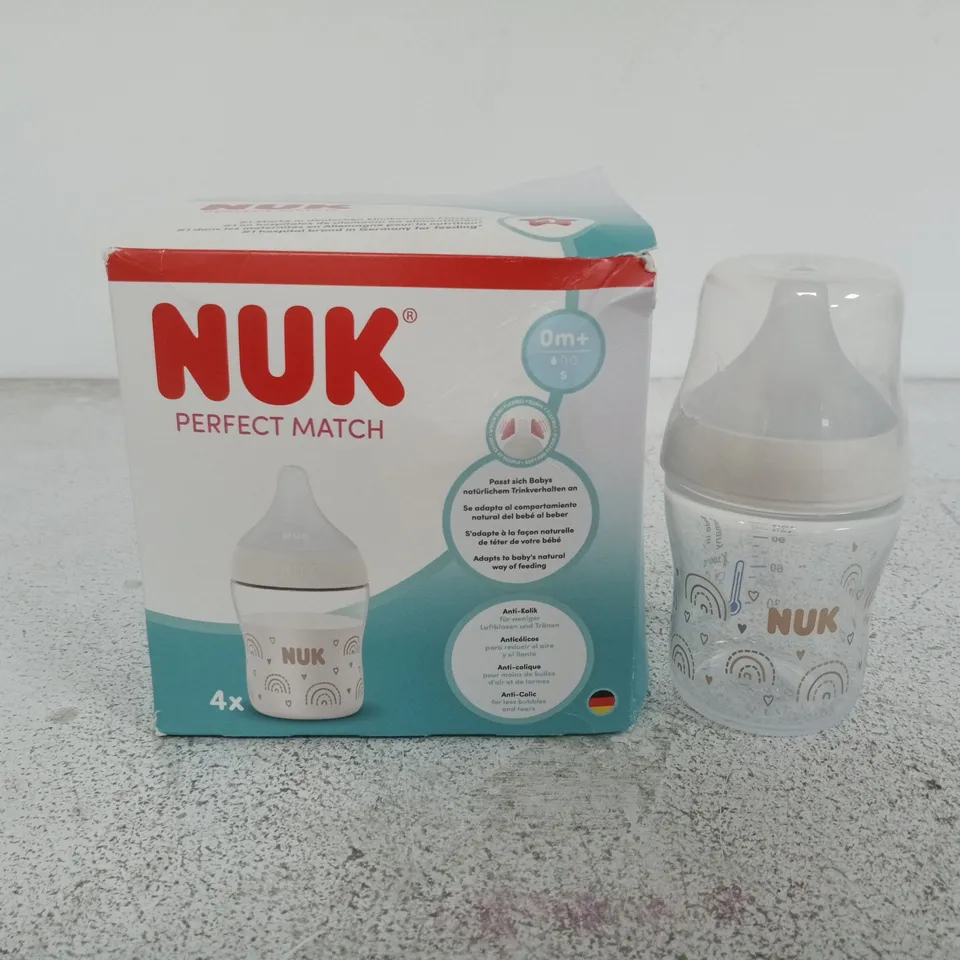 NUK PERFECT MATCH BABY BOTTLE SET (4 BOTTLES)