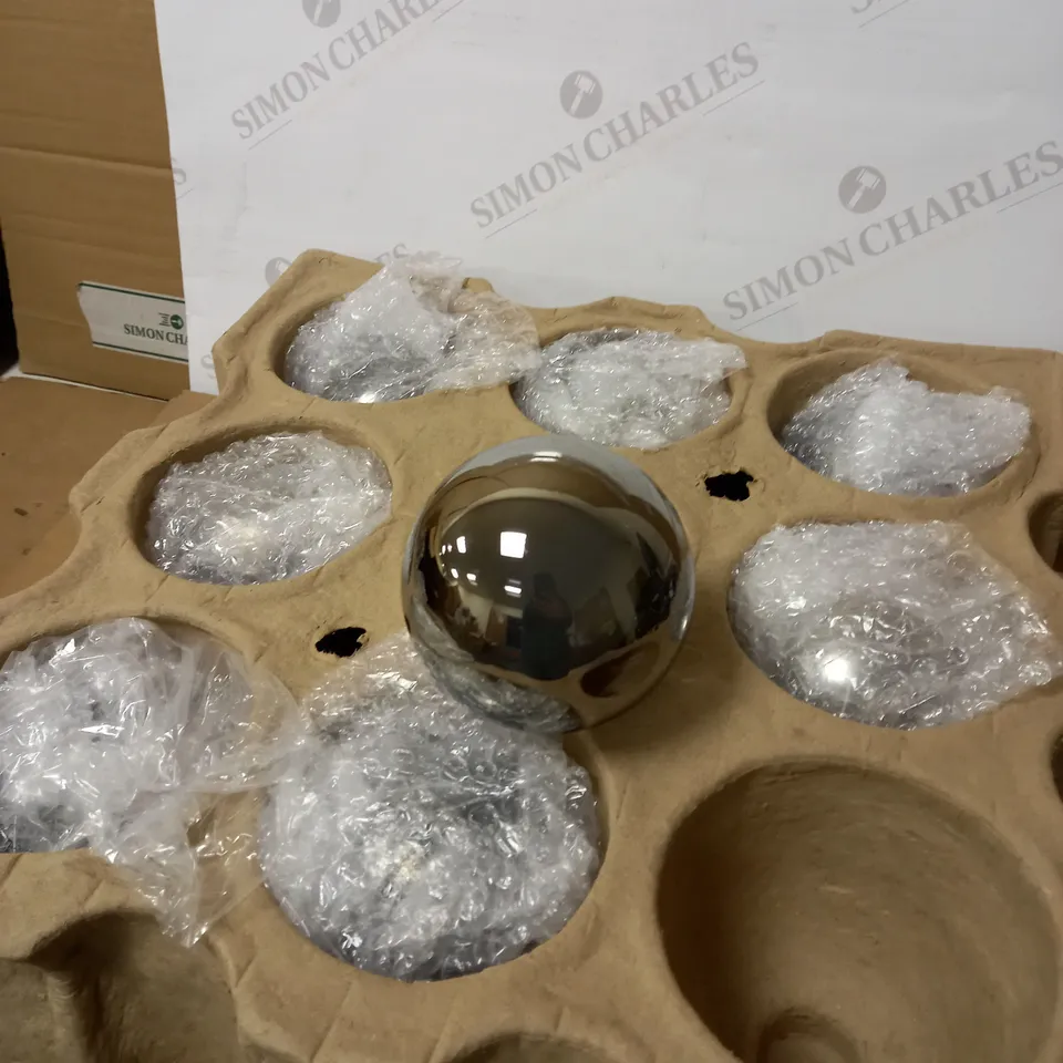 JOHN LEWIS HUXLEY 9 LIGHT SEMI FLUSH - SMOKED GLASS SHADE, BRUSHED STAINLESS STEEL