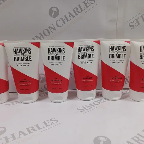 4 X BOXES OF 6 HAWKINS & BRIMBLE FACE WASH 150ML