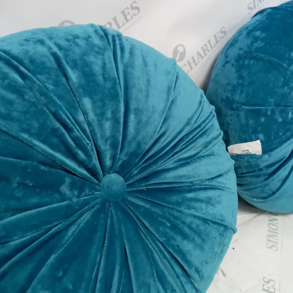 2 X LEXI VELVET ROUND CUSHION