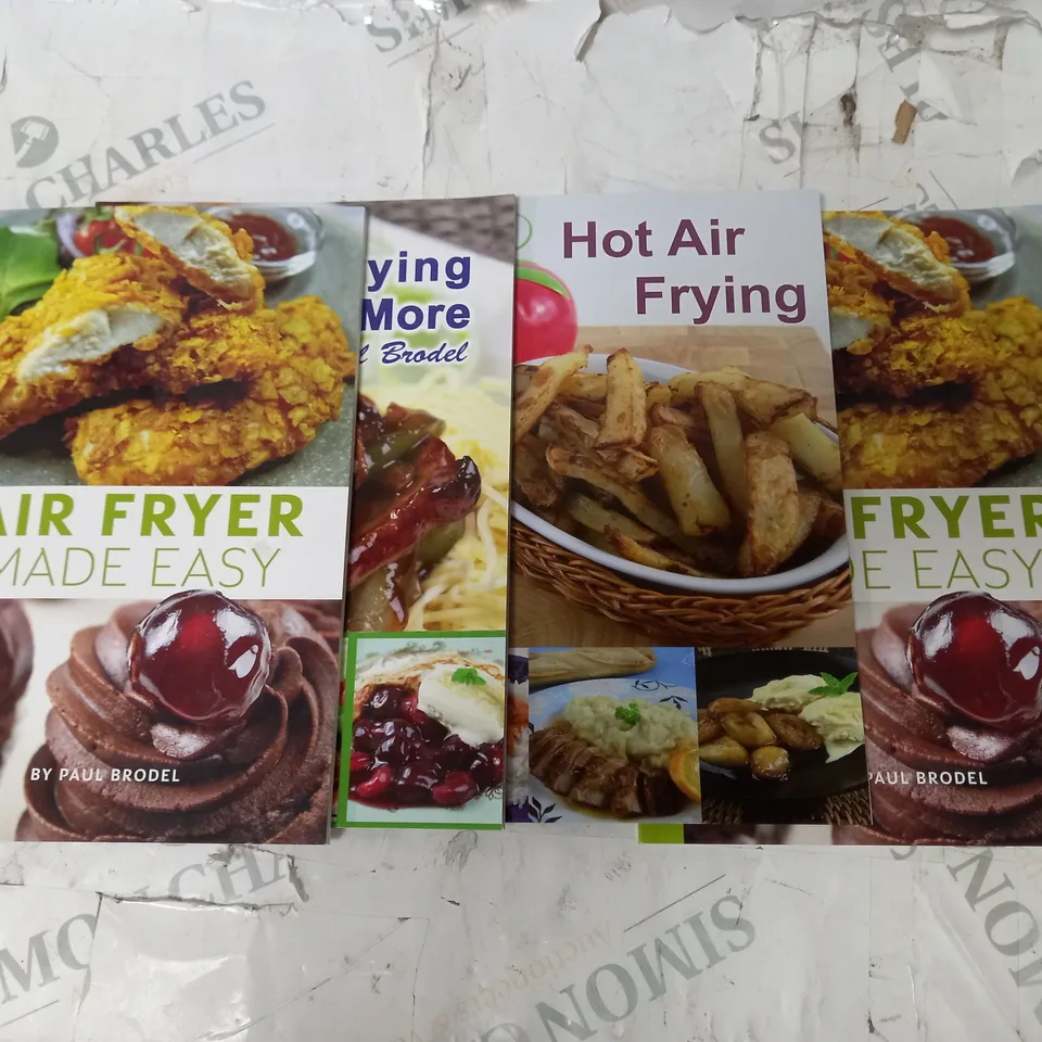 BOX OF 4 AIR FRYER BOOKS 