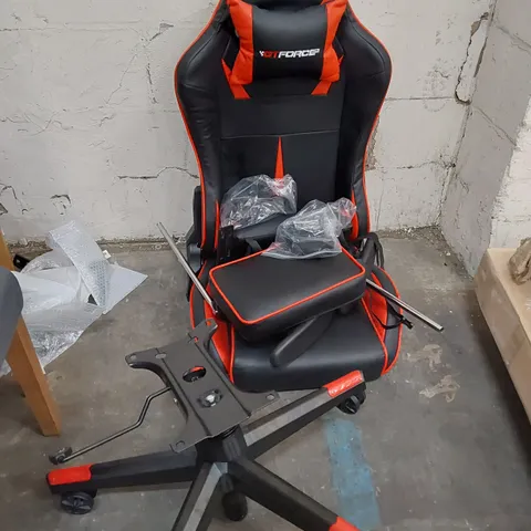 GT FORCE RACING OFFICE CHAIR BLACK/RED