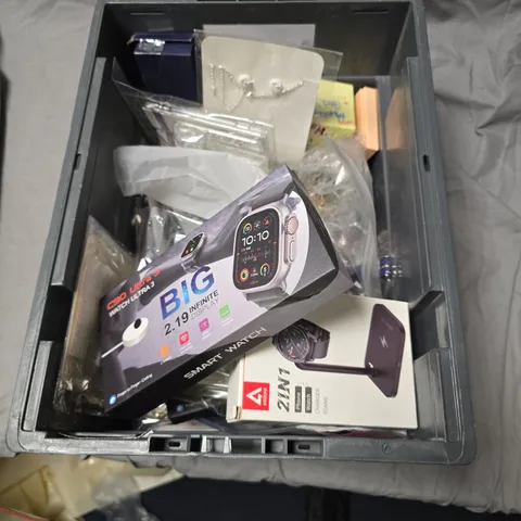 ASSORTED FASHION JEWELLERY AND SMARTWATCHES IN BIN 