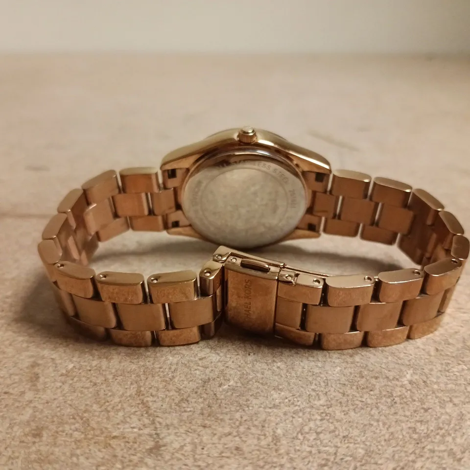 MICHAEL KORS ROSE GOLD-TONE LADIES' BRACELET WATCH
