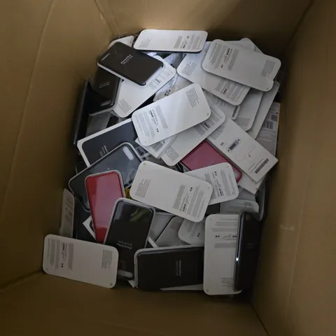 BOX OF APPROXIMATELY 50 ASSORTED PHONE CASES