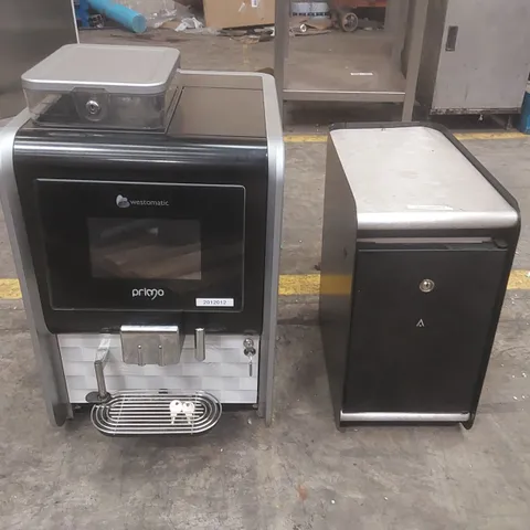 WESTO PRIMO COMPACT BTC SINGLE HOPPER COMMERCIAL COFFEE MACHINE WITH MILK FRIDGE