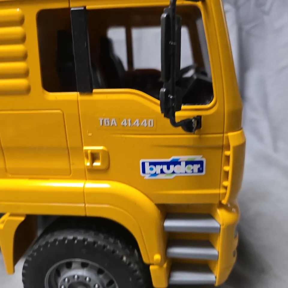 BRUDER MAN TGA 4144D TOY TRUCK – YELLOW