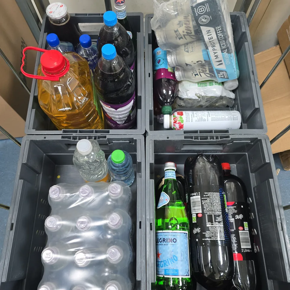 LOT OF APPROXIMATELY 45 ASSORTED DRINKS TO INCLUDE S.PELLEGRINO, FLAVOURED SYRUP AND FIJI WATER