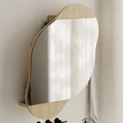 BOXED CLOUD MULTIPURPOSE CABINET WITH MIRROR - SAPPHIRE OAK