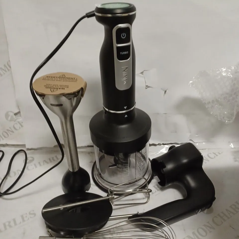 NINJA FOODI 3-IN-1 HAND BLENDER, MIXER & CHOPPER CI100UK